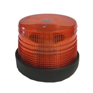BALIZA LED APERNADA AMBAR BASE DE GOMA