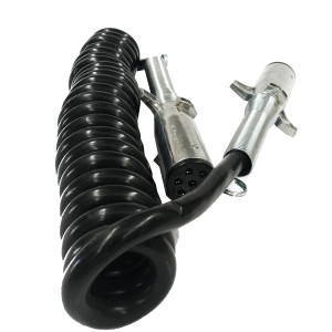 CABLE ESPIRAL 7 POLOS C/ENCHUFES AMERICANO
