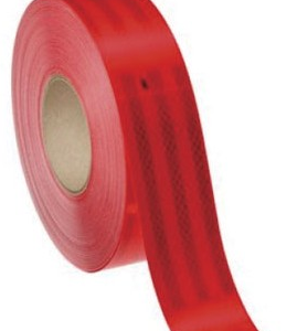 CINTA REFLECTANTE ROJO 3M