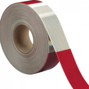 CINTA REFLECTANTE ROJO/BLANCO 3M