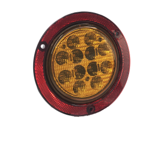 FOCO LED 4" AMBAR REMACHADO REFLEX