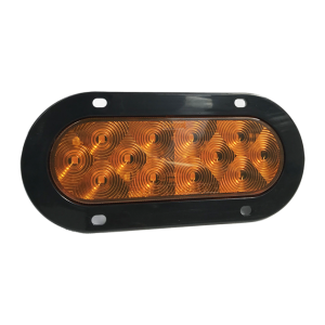 FOCO LED OVALADO AMBAR REMACHADO